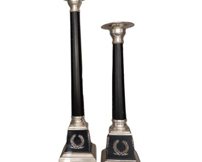 Bombay Company Tall Empire Style Candle Holders - a Pair