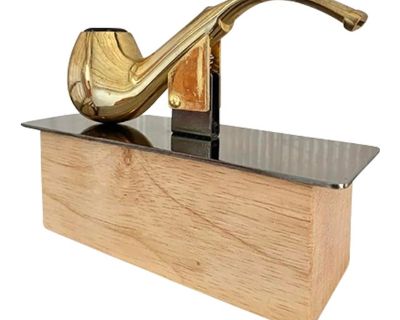 Surrealist Brass Pipe Sculpture (After René Magritte)