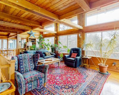 Avg / night: $289. Stunning dog-friendly home with board games, sauna, balcony, gas grill, & deck | Located in Newfane, VT | 3.12 Stars | 3 Bed, 2.5 Bath | Pet-friendly. Dog-friendly. Max 6 guests. This comfy home is the perfect getaway for a trip into the wilderness! You'll be close to a ton of beautiful parks, one such being Fort Dummer State Park, where you can take a lovely stroll along the...