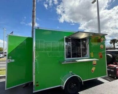 2024 7' x 12' Food Concession Trailer  Mobile Vending Unit