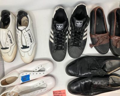 Lot 42 - Shoe Lot - Cleats, Adidas, Boat Shoes and More - M9-13