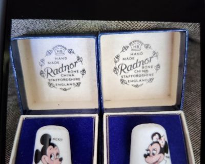 Set of Mickey and Minnie Thimbles