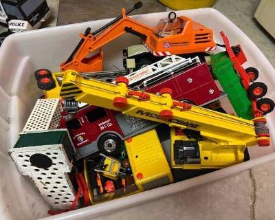 Excavator and crane toys