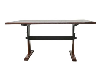 Vintage Hitchcock Oak Trestle Table