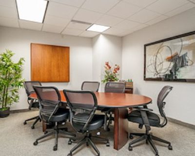 Meeting room. This private office is furnished with a desk, credenza, executive chair, and two guest chairs, and is available for your use by the hour, half day or full day. . Catering ($) 30% markup on catering we arrange, you are welcome to arrange your own free of charge. Coffee/Tea ($) $20 flat fee for self-service coffee and tea access for you and your guests Notary Services ($) Cost of No...