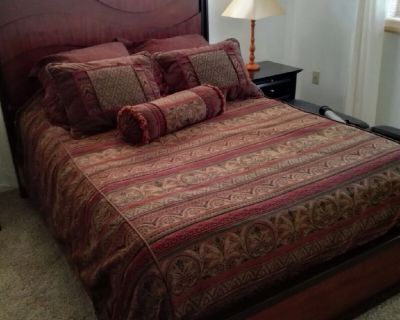 Queen Bedroom set with mattress like new