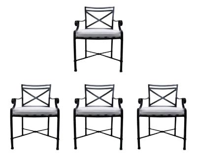 Brown Jordan Venetian Arm Chairs - Set of 4