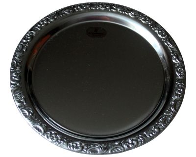 1970s Vintage Round Stainless Steel Serving Tray Made in West Germany by Wmf