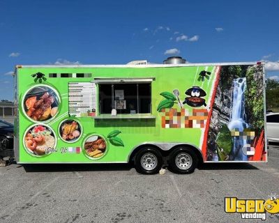 2019 - 8' x 20' Mobile Food Vending Unit | Food Concession Trailer with Pro-Fire System