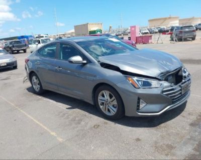 Salvage Gray 2019 Hyundai Elantra Sel