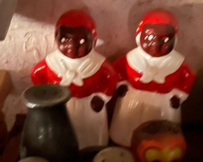 Antique salt and pepper shakers