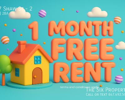 4 Bedroom 2BA Apartment For Rent in Toronto, ON