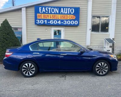 Mileage: 98,294. Year: 2017. Make: Honda. Model: Accord Hybrid. Trim: EX-L Sedan 4D. Automatic, CVT transmission. Exterior: Blue. Interior: Black. Interior: Air Conditioning, Daytime Running Lights, Stability Control, Alarm System, Power Steering, Dual Air Bags, Fog Lights, Moon Roof, SiriusXM Satellite, Automatic CVT, Side Air Bags, Premium Sound, Alloy Wheels, Power Trunk Release, Honda LaneW...