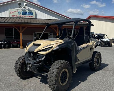 Condition: Used, Make: Yamaha, Model: Wolverine RMAX2 1000 XT-R, Year: 2023, Color: Desert Tan / Tactical Black, Mileage: 2,595, Dealer: Ebensburg Yamaha Inc., Phone: 814-471-1001. ULTIMATE TERRAIN TACKLER Take adventures to the extreme with a powerful 999cc engine, revolutionary Yamaha D-Mode featuring Sport, Trail and Crawl modes, plus factory-installed WARN winch, aggressive tread Maxxis Car...
