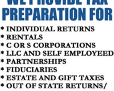TAX SERVICE DC FULL SERVICE, YEAR ROUND, OPEN EVERY DAY 9AM-9PM