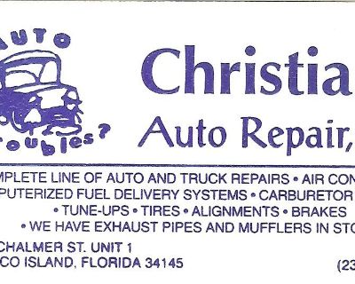 Auto Mechanic wanted. Christians Auto Repair