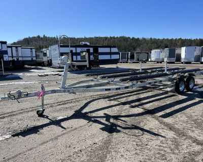 2024 Venture Trailers VPT-22-40TRI 19-22 Ft. Galvanized Pontoon Boat Tra