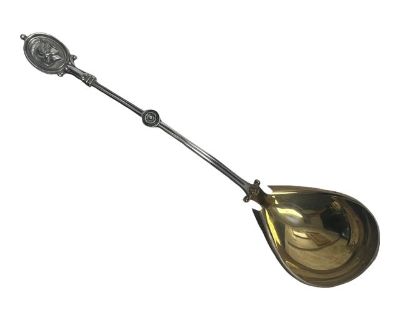 19th Centiry Sterling Punch Ladle by Ball, Black & Co. "Medallion" Pattern