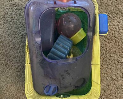 Hamster cage and accessories