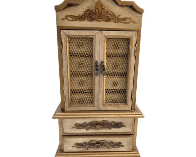 Vintage Italian Florentine Jewelry Armoire Box