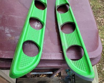 1959 FORD EDSEL  TAIL LIGHT BEZELS PAIR OEM RARE 59 HOT ROD RAT ROD