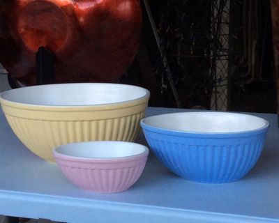 3 Piece Stoneware Bowl Set