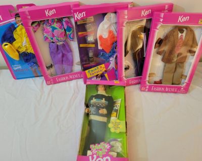 Ken Barbie Doll and Clothes Lot