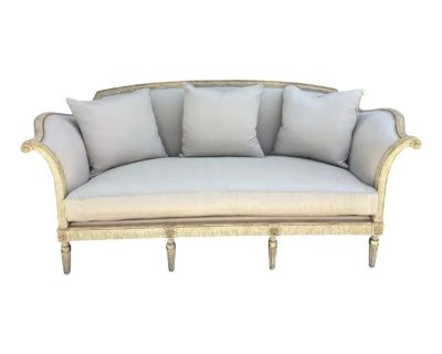 Dennis & Leen Formations Furniture Carved Italian Sofa Settee