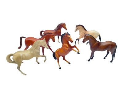 Set of Six Medium Size Vintage Breyer Horses (Box 4)