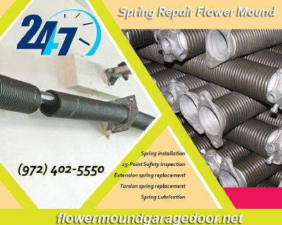 Professional Garage Door Spring Repair ($25.95) Flower Mound Dallas, 75022 TX