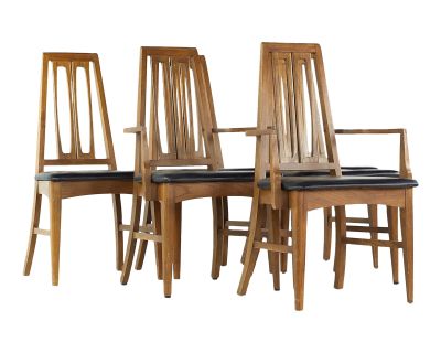 Teak High-backed Dining Chairs by Arne Wahl-Iversen with Danish Cord S