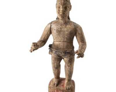 20th Century Spanish Colonial Style Carved Santos Figure