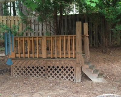 stand alone wooden 8'X6' raised deck