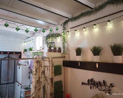 Available on: now. Furnished. Internet included. Private side Entry, Bedroom SEP. SIDE ENTRANCE, walk to Beach! Single Bedroom is Not in the Mainhouse. (no mainhouse access,no real kitchen or oven). Furnished SINGLE BEDROOM RENTAL-this is Not a house share. (Bathroom is shared w/1 other M. LT tenant who lives on total opposite side of my spacious property).n/s. You get 2 Spaces: Single 12 x14 a...