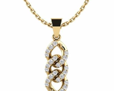 New!  Lab 18k Gold Diamond Necklaces!  Layaway!