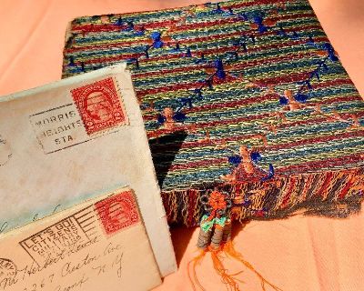 100 Yr + Very Rare A.A. Vantine's Handwoven Keepsake Box