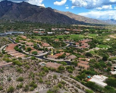 3240 E Corte Doce Palomas. Near La Encantada shopping center and restaurants.\nGated community.\n15 minutes from UMC/Banner hospital/ university of Arizona. \nFlagstone patio with fire place. \nNo carpet, freshly painted, very clean.\nQuiet neighborhood on cul de sac. \nNo pets.Owner pay property tax and HOA fee. 3 Bedroom. 3 Bathroom. 2225 ft