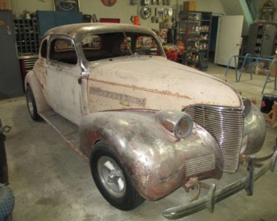 1939 Chevy Coupe. Project Car For Sale. Very Straight Car. This is a Master 85, Straight Axle Car.