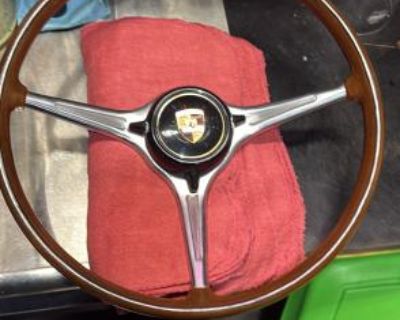 Porsche 356 wooden steering wheel