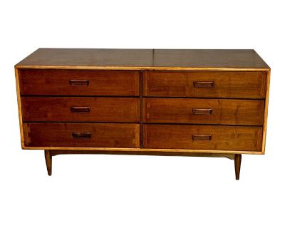 Mid-Century Lane Acclaim Dovetail Walnut Dresser