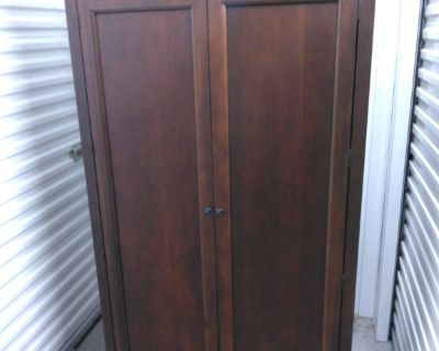 SOLID WOOD CABINET - ARMOIRE - TV Media Center - Wardrobe Dresser