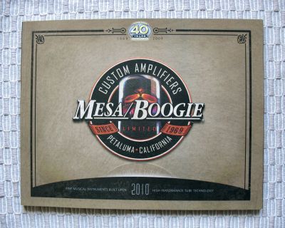 Mesa Boogie 2010 Catalogue (mint!)
