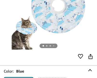 Fabric cat e-collar