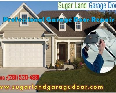 Top Spring and Installation Garage Door Service $25.95 |Sugar Land, 77498 TX