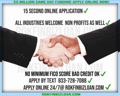 Small Business Loan online Same Day Funding