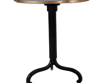 Baker Ebonized and Gilt Heightened Wood Occasional Table