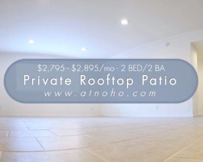 Large 2 Bed/2 Bath - Beautiful - Private Rooftop Patio