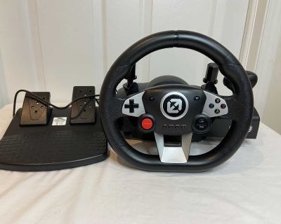 EVORETRO FURY GT-EV3 Racing Wheel and Pedals for PC, PS4, N-Switch