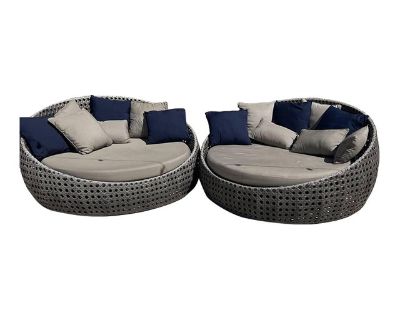 Pair of Rh St. Martin Patio Daybeds
