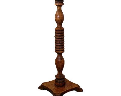 Early 20th Century Oak Turned Form Pedestal